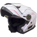 Modular Motorcycle Helmet Glossy White Red Size L U710034