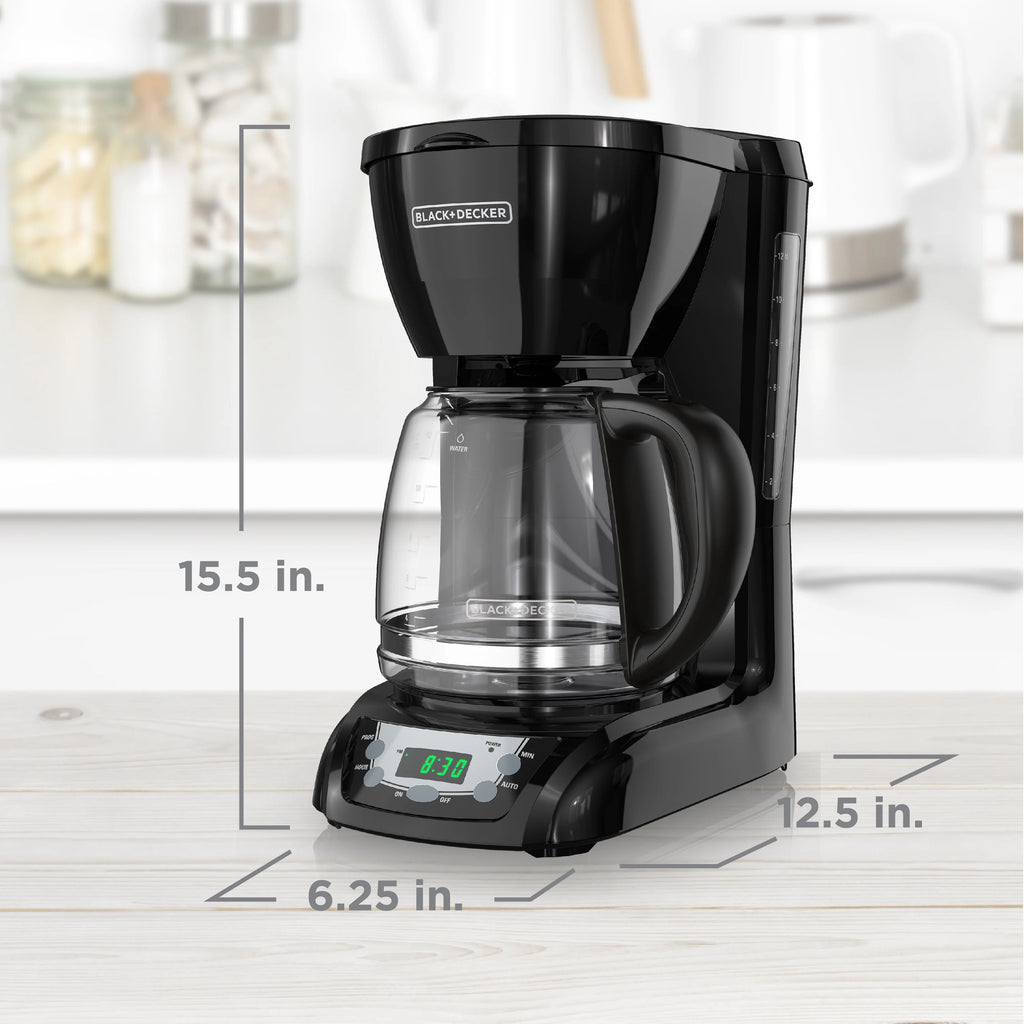 Black 12 Cup Drip Coffee Maker V792299