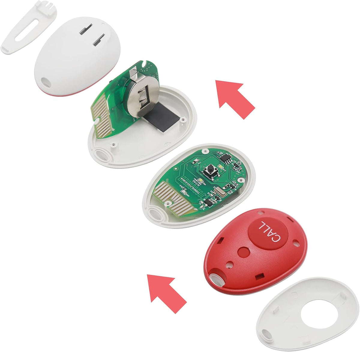 Wireless Caregiver Pager Emergency Alert System Call Button R595017
