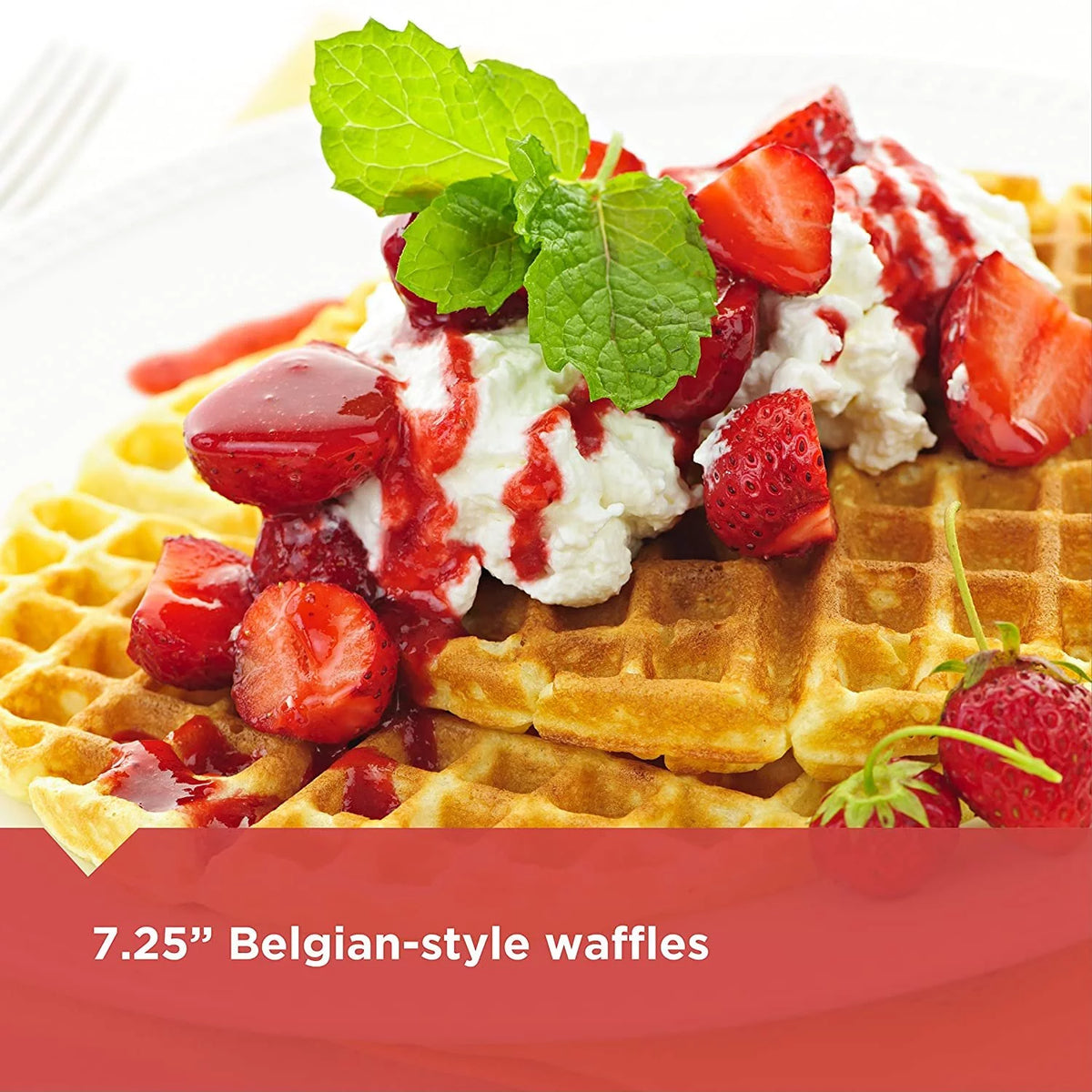 Stainless Steel Belgian Waffle Maker N8189
