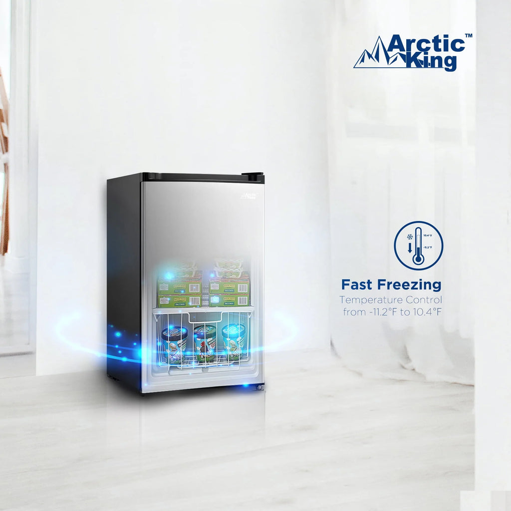 3.0 Cu ft Upright Freezer Stainless Steel R75445