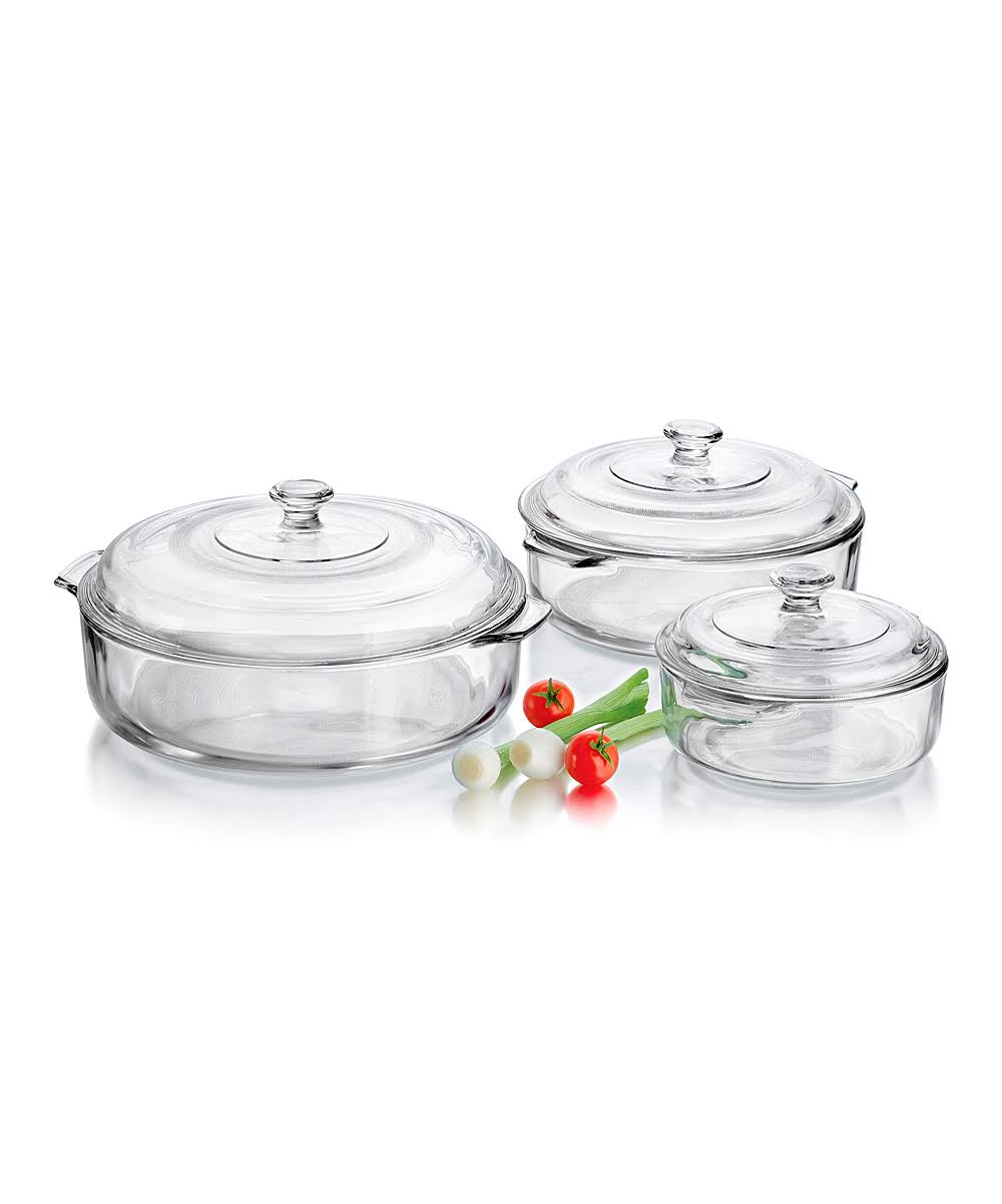6 Piece Glass Casserole Set D21688