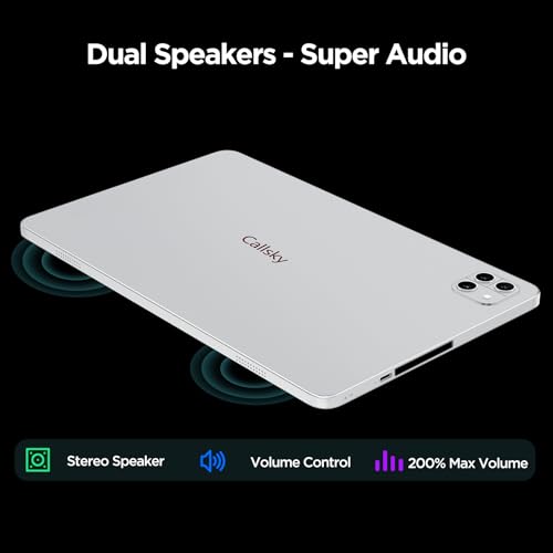 Black 10.1 inch Android Tablet, Octa-core, RAM 12GB, ROM 64GB, WiFi 6, Dual Speakers P60764