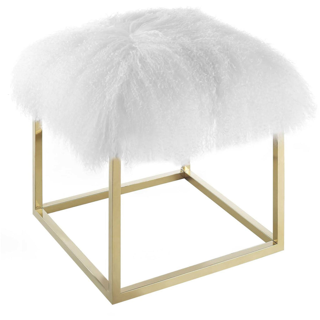 Gold White Ottoman L597178