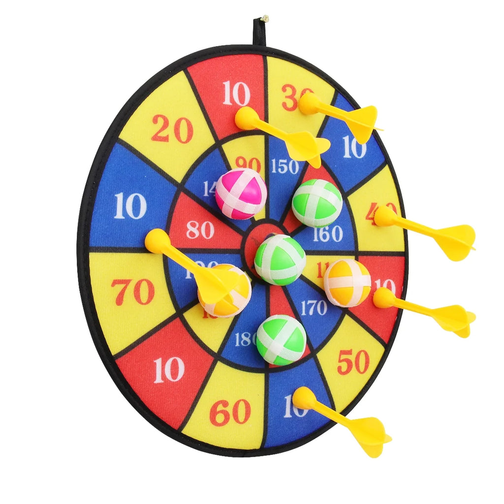 Flocking Dart Board with 4pcs Darts Dartboard Set W341