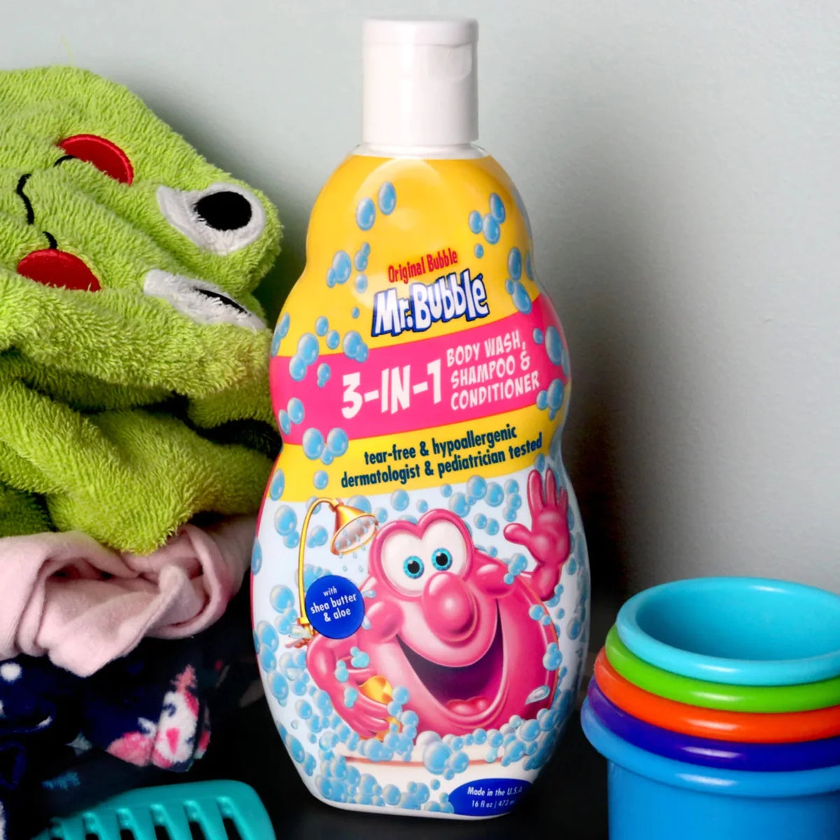 3-in-1 Body Wash, Shampoo & Conditioner, Bubblegum Scent, 16 fl. oz. I9230