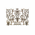Matte Black Cast Iron Fireplace Screen D894