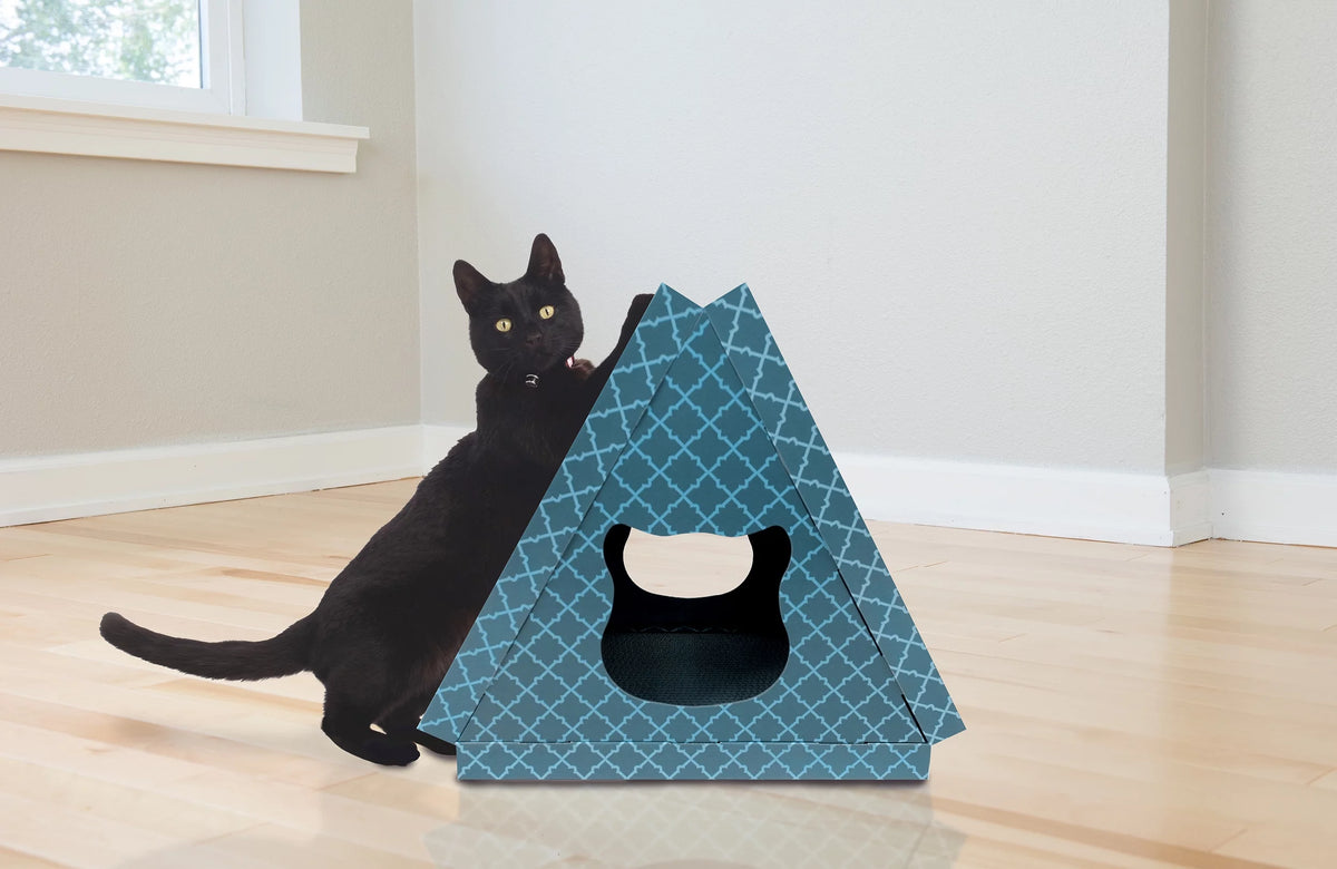 Corrugated Cat Scratcher House with Catnip L684191
