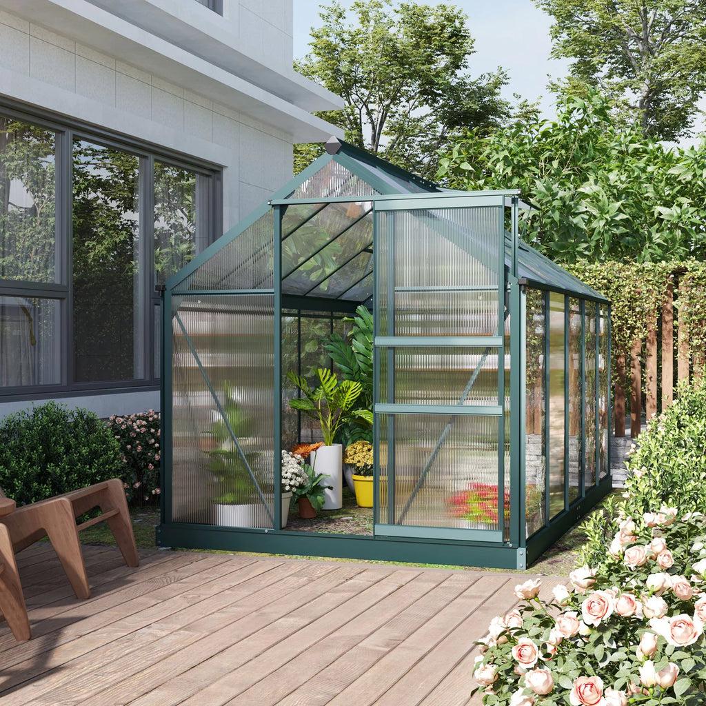 6' x 10' x 7' Polycarbonate Walk-in Greenhouse Y49097