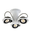 3 Light LED Surface Mount White/Black J956469