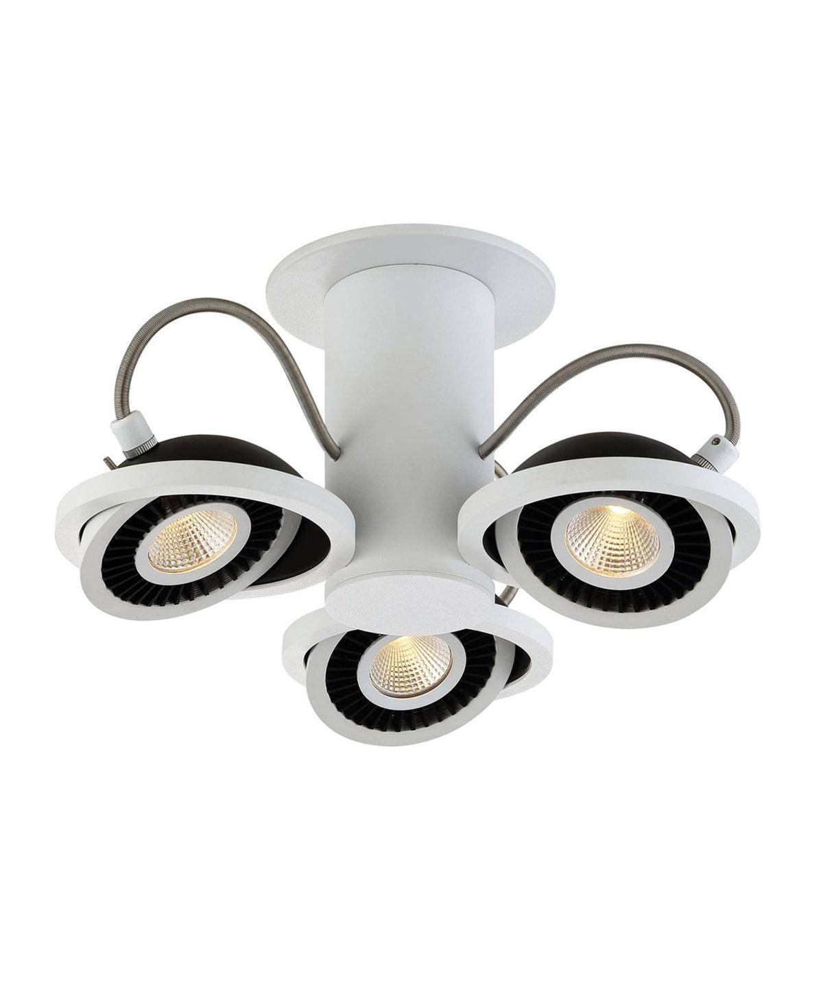 3 Light LED Surface Mount White/Black J956469