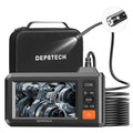 1080P HD Dual Lens Borescope Inspection Camera with Light, 7.9 mm Waterproof, 4.3'' LCD Screen, 16.5ft Semi-Rigid Cable W7714