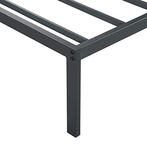18 Inch Tall Heavy Duty Steel Slat Bed Frame Full Black H95253