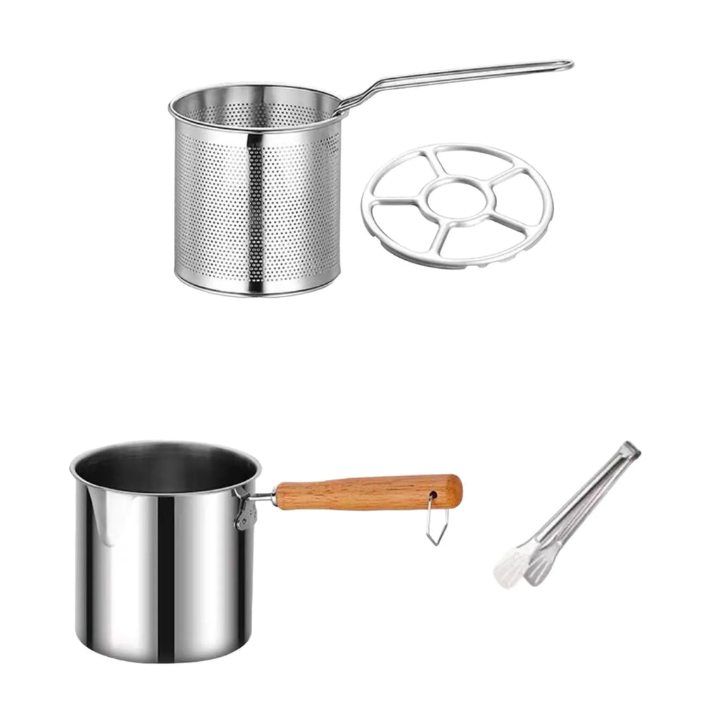 Deep Frying Pot with Strainer Basket with Handle C217652