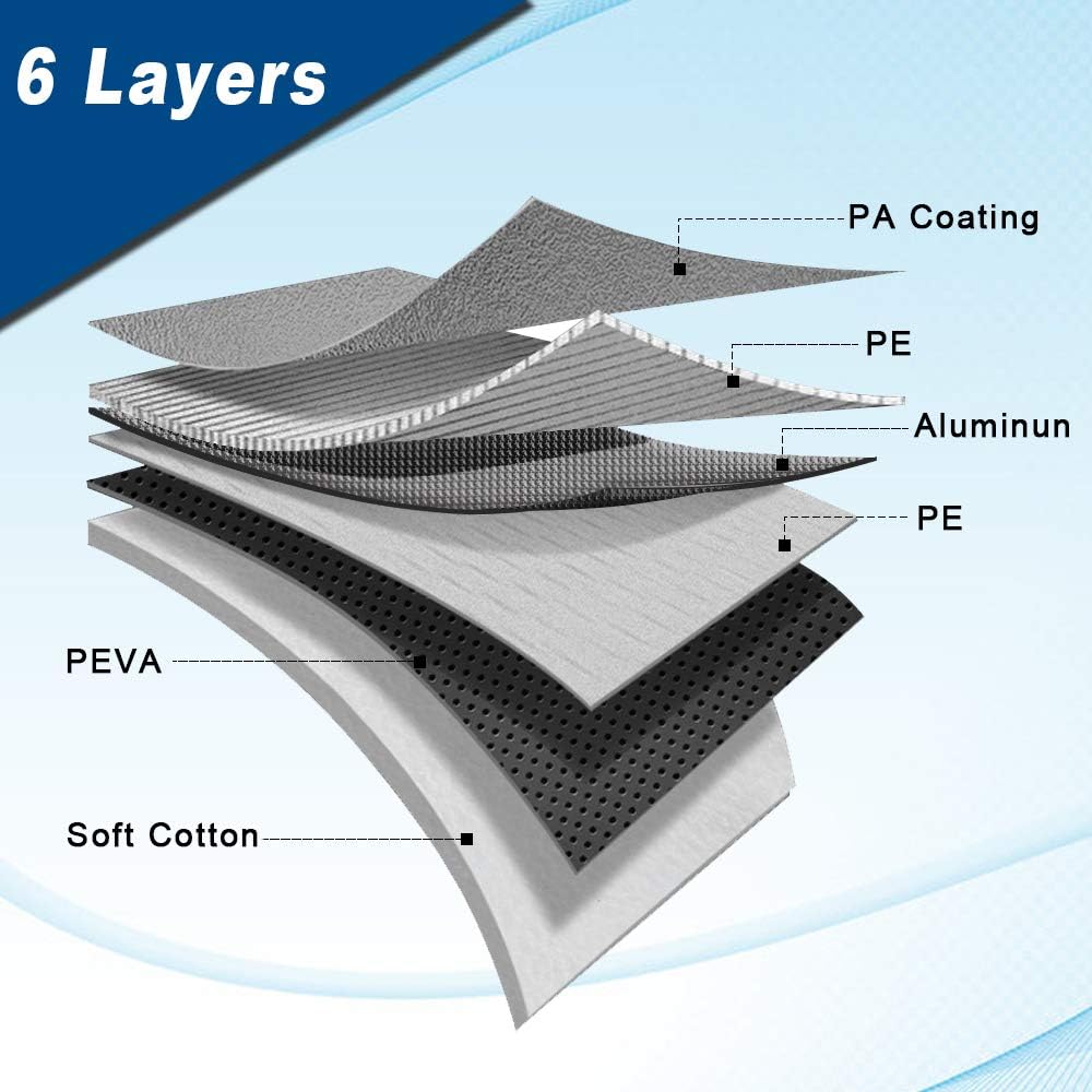6 Layers Waterproof SUV Car Cover with Zipper Door U89803