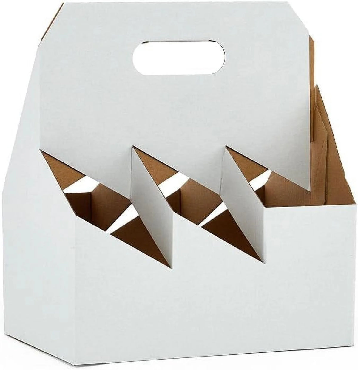 White Six Pack Wine Bottle T7958
