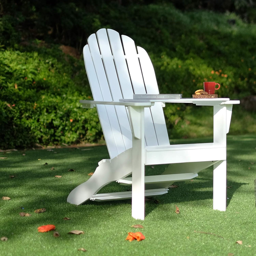 Yellow Adirondack Chair with Tray Table F569