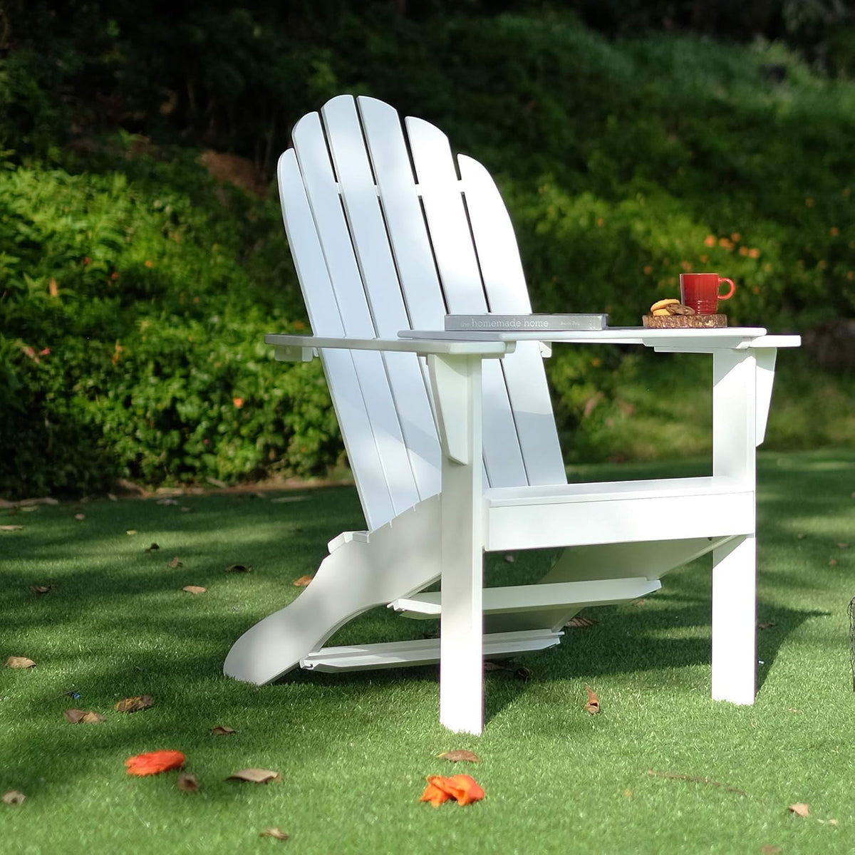 Yellow Adirondack Chair with Tray Table F569
