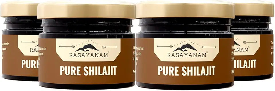 Pure Himalayan Shilajit Resin Pack of 4 20g each S29798