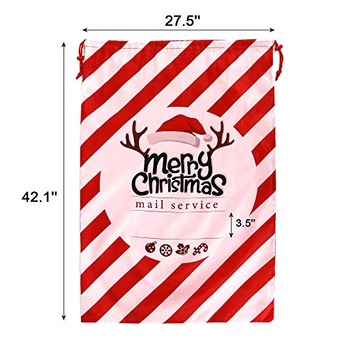 Extra Large Reusable Christmas Drawstring Gift Bags Z52834