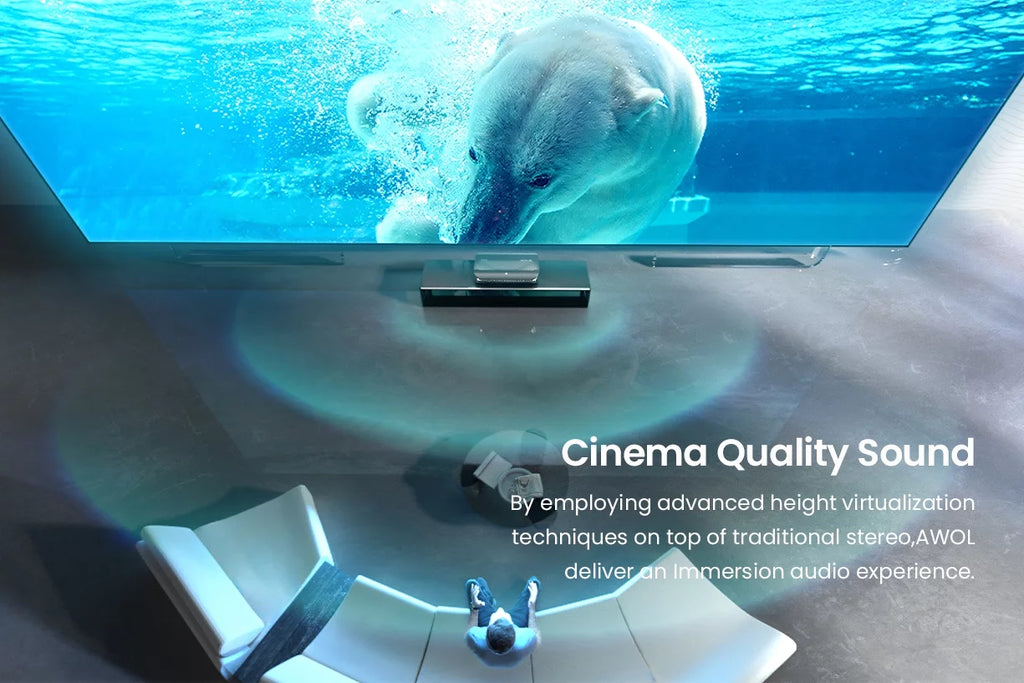 4K UHD Ultra Short Throw Triple Laser Projector with 2600 Peak Lumen G960