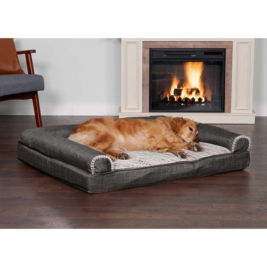 Luxe Fur & Performance Linen Sofa Bed X979997