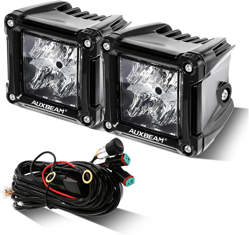 3 inch 40W 4800LM Flood Beam LED Light Pods Square Work Light Pack of 2 G103697
