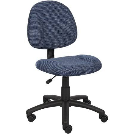 Blue Fabric Task Chair Without Arms M282449