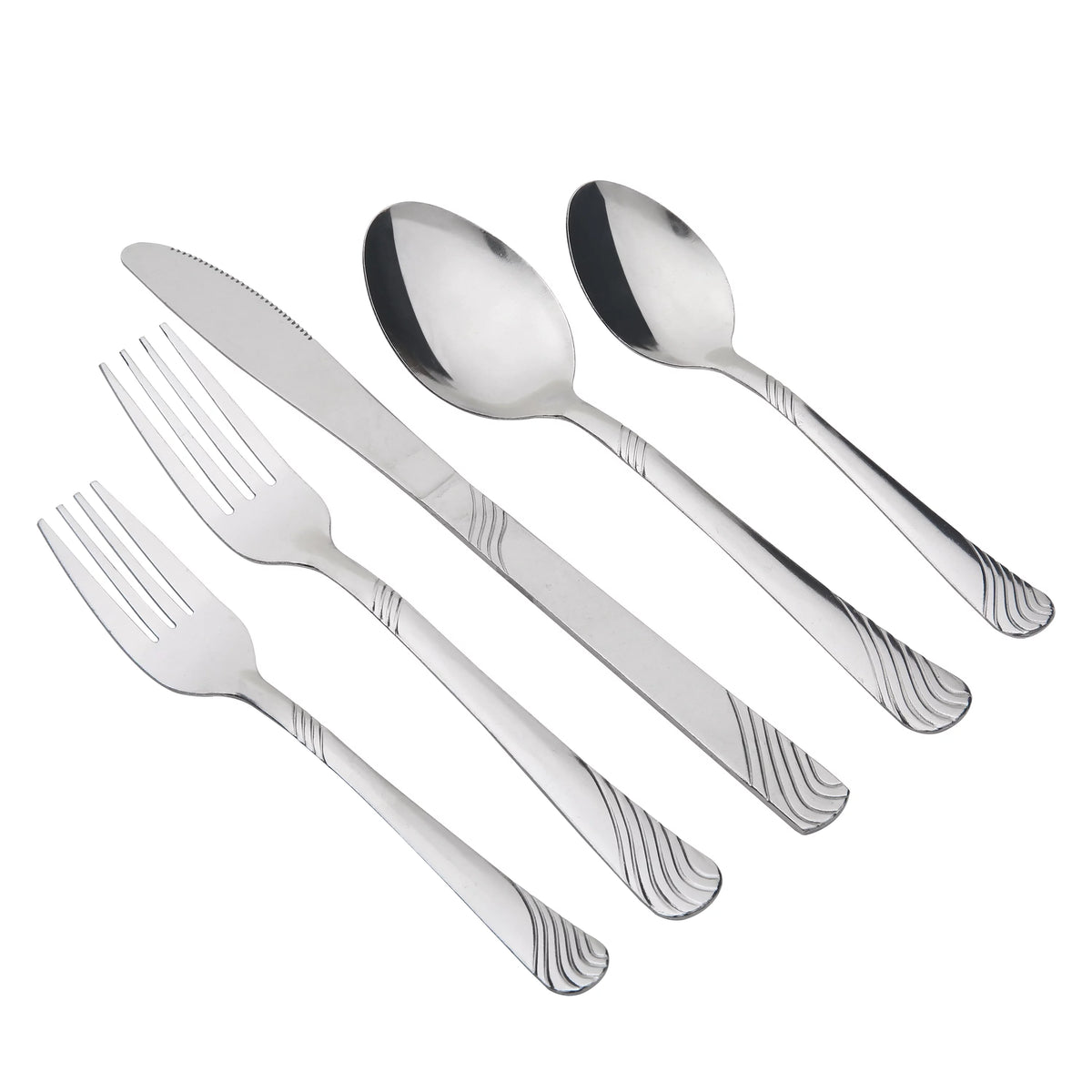 49 Piece Stainless Steel Flatware Set J780