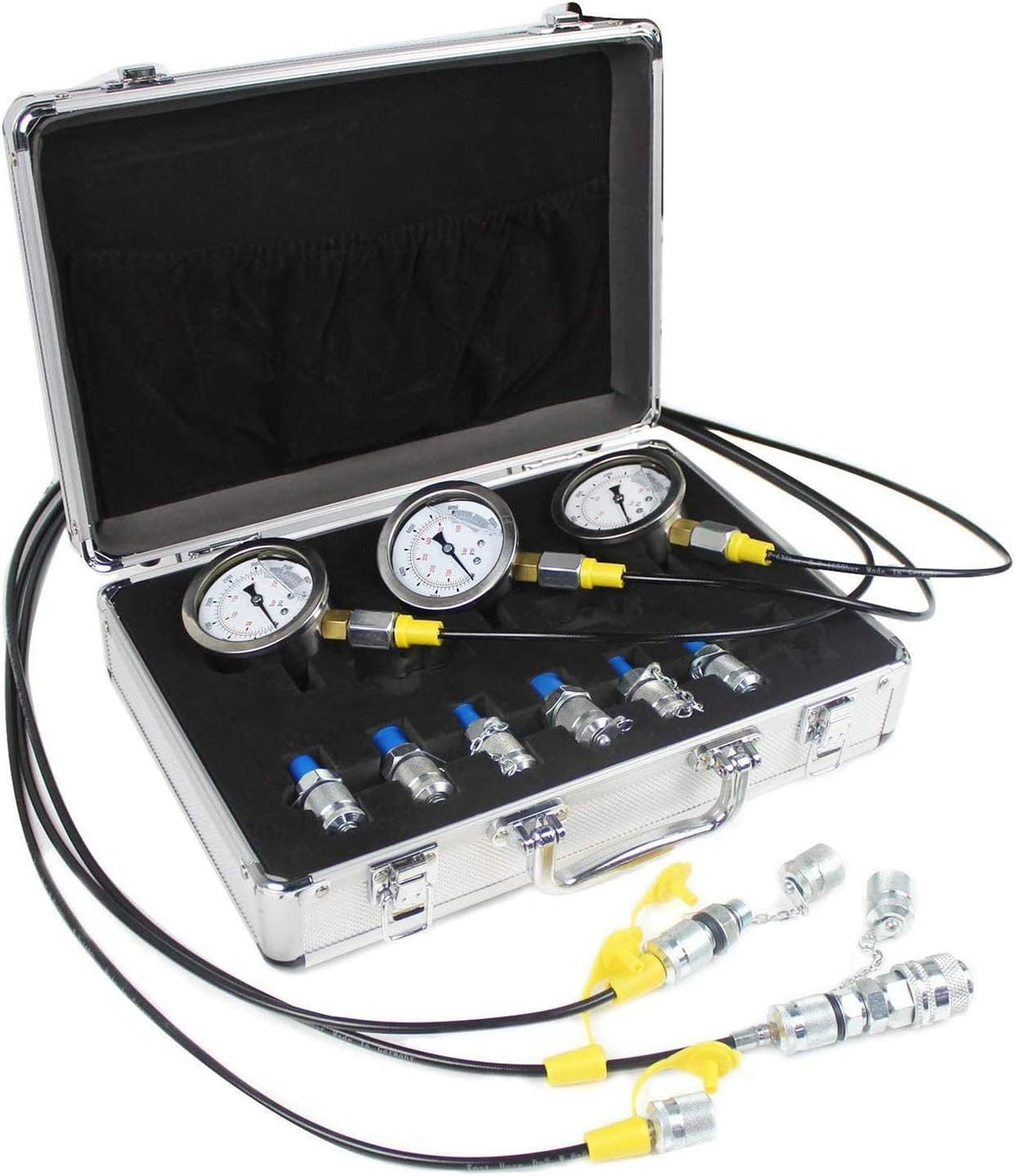 Hydraulic Pressure Test Kit 25/40/60MPa Gauge Tester G9648