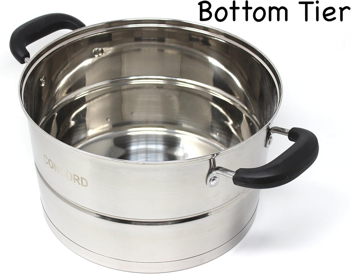 3 Tier Stainless Steel Steamer Set 28 CM J349026