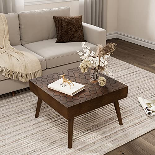 Vintage 2 Tier Wood Coffee Table with Drawers G2762