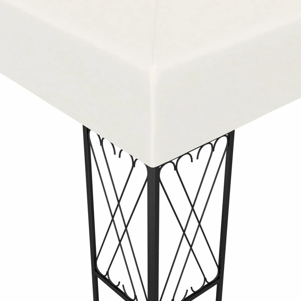 Cream Steel Frame Party Tent Canopy 9.8ft x 9.8ft x 8.5ft O472