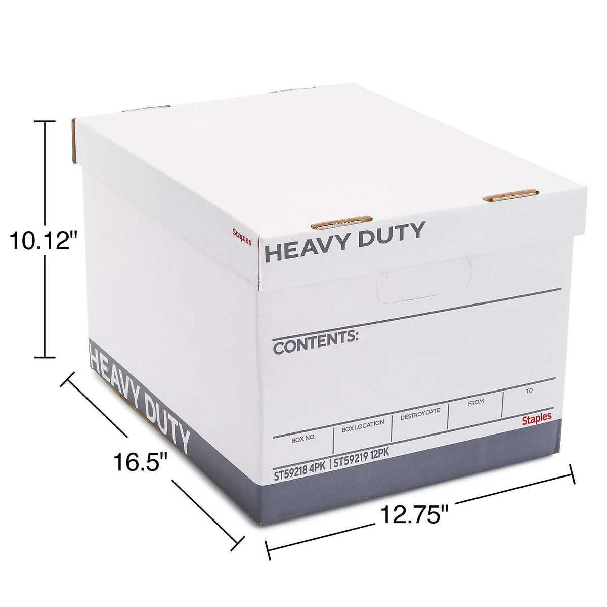 Corrugated Boxes Letter/Legal Size White/Gray 4/Carton G865616