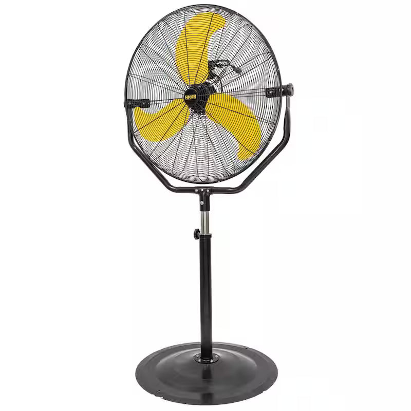 Yellow 3 Speeds Pedestal Fan Y56063