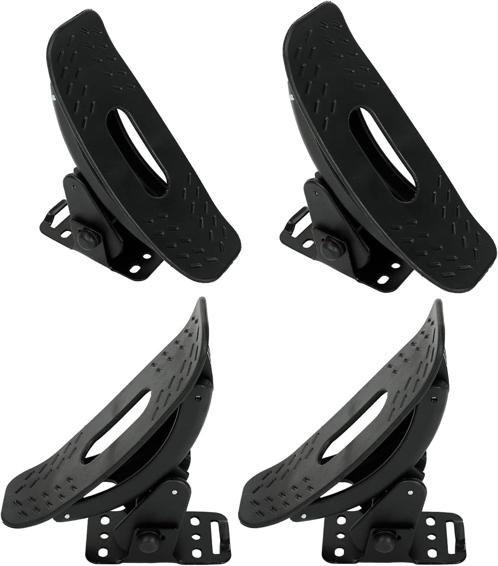 Kayak Roof Rack with Ratchet Lashing Straps, Black Pack of 2 P113