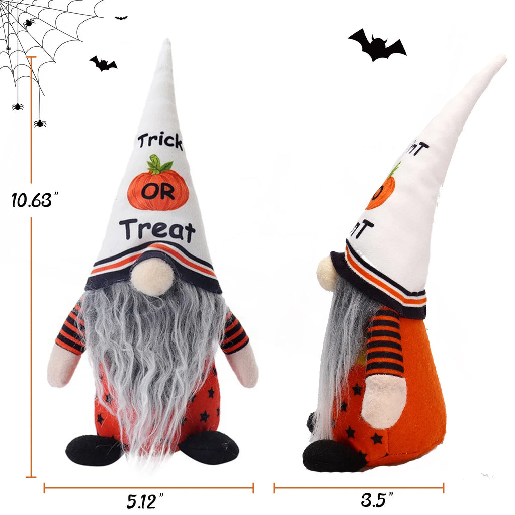 Set of 2 Halloween Gnome Plush Doll G3411