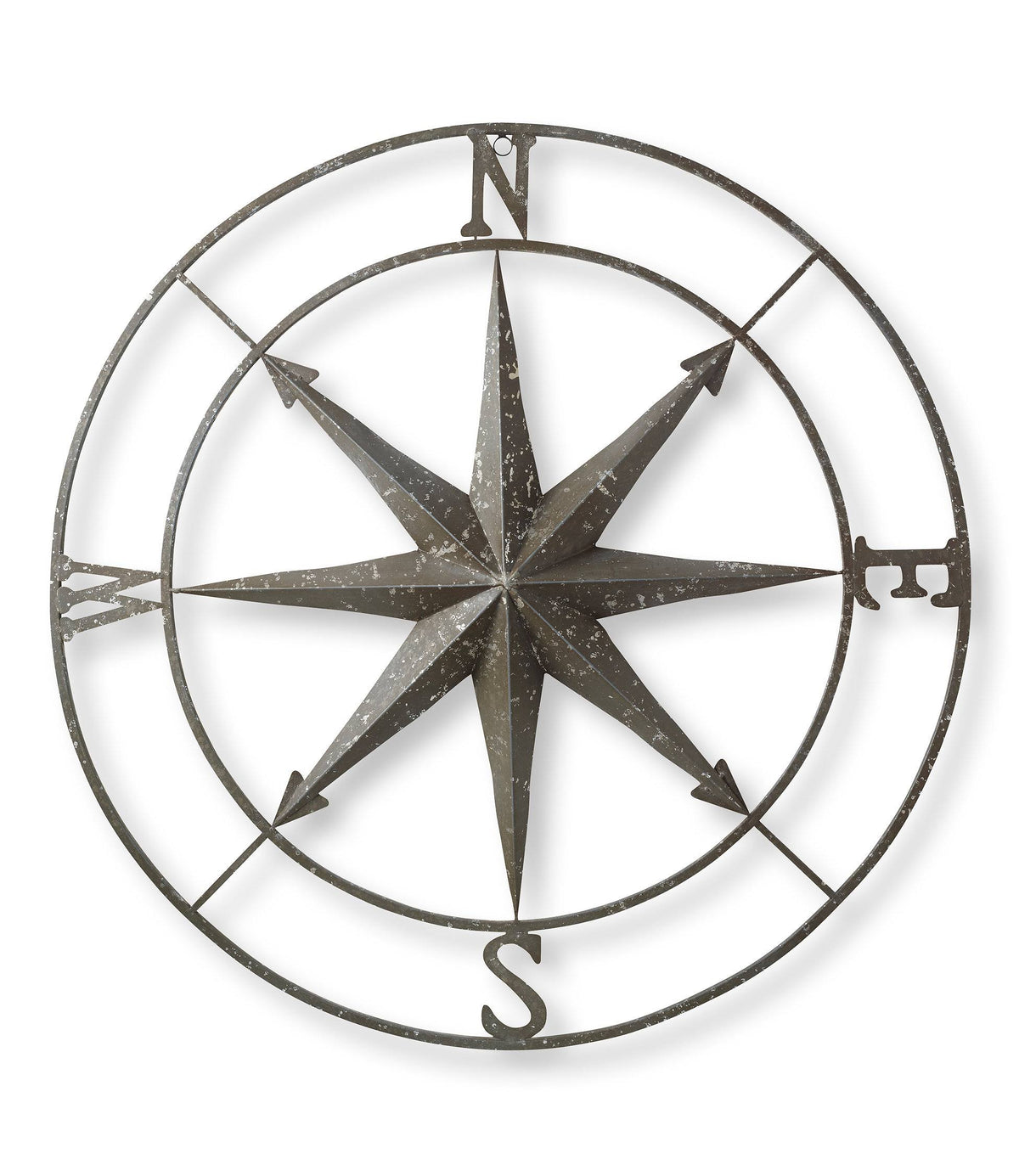 Gray Metal Compass Rose N9358