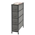 Narrow 4 Fabric Drawers Dresser S759