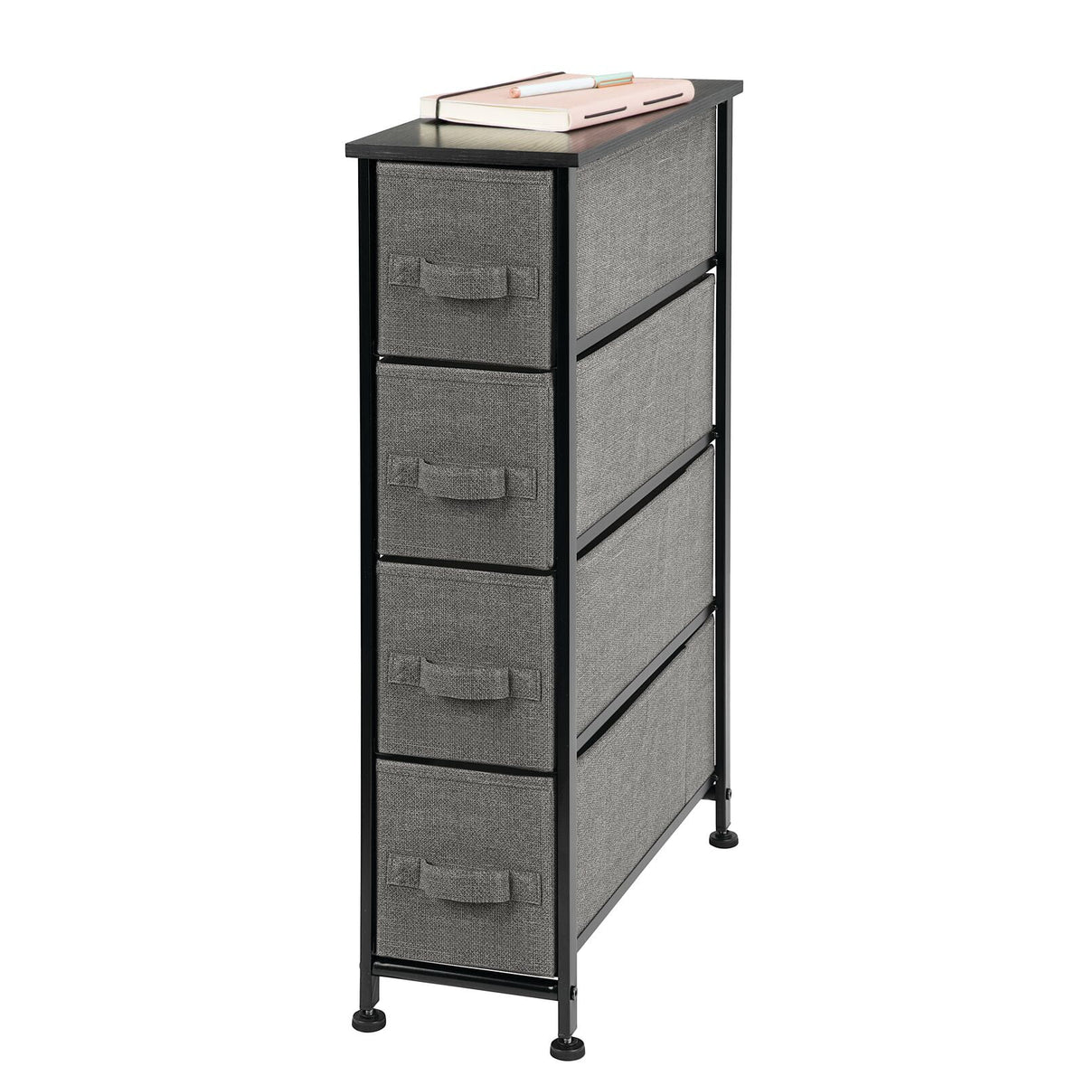 Narrow 4 Fabric Drawers Dresser S759