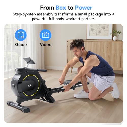 350 LB Capacity 16-Level Magnetic Foldable Rowing Machine Z621822