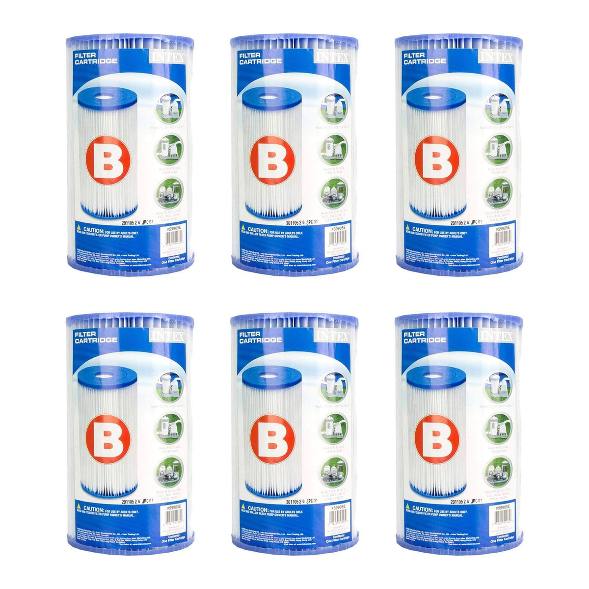 Type B Pool Filter Cartridge 6-Pack V13328
