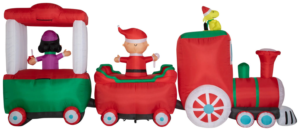 Christmas Airblown Inflatable Train Scene, 7.5 ft Tall, Multi B571368