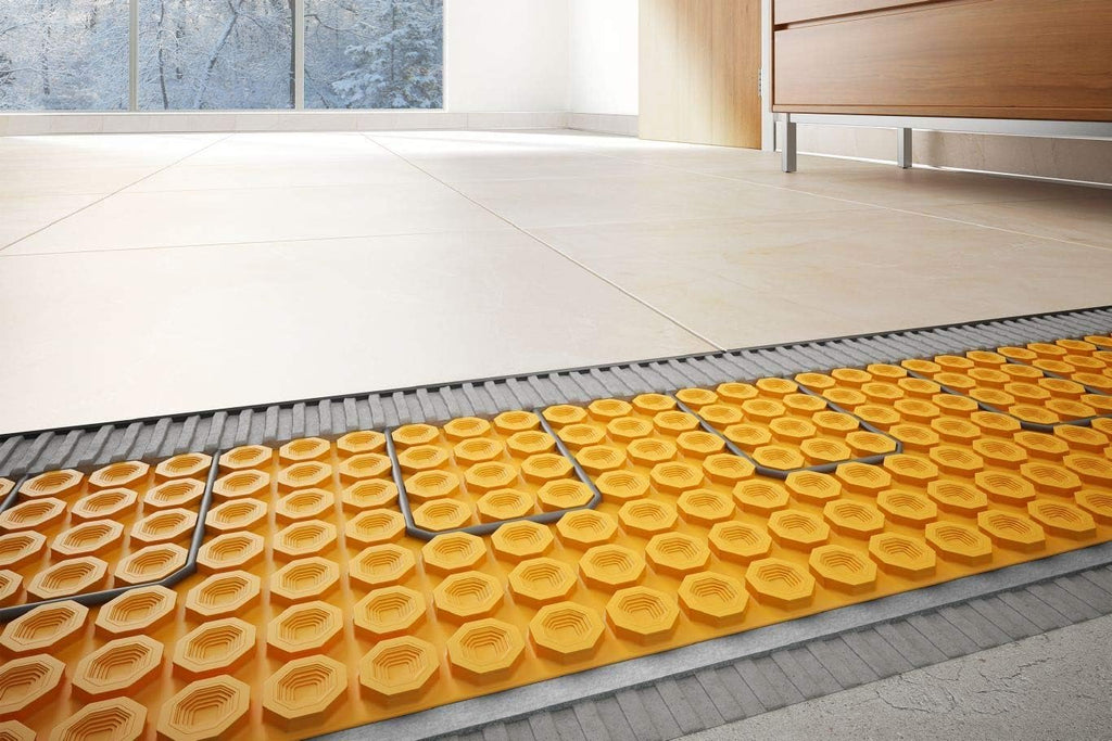 53 Square Feet Floor Heating Kit with Thermostat and Membrane Q686383