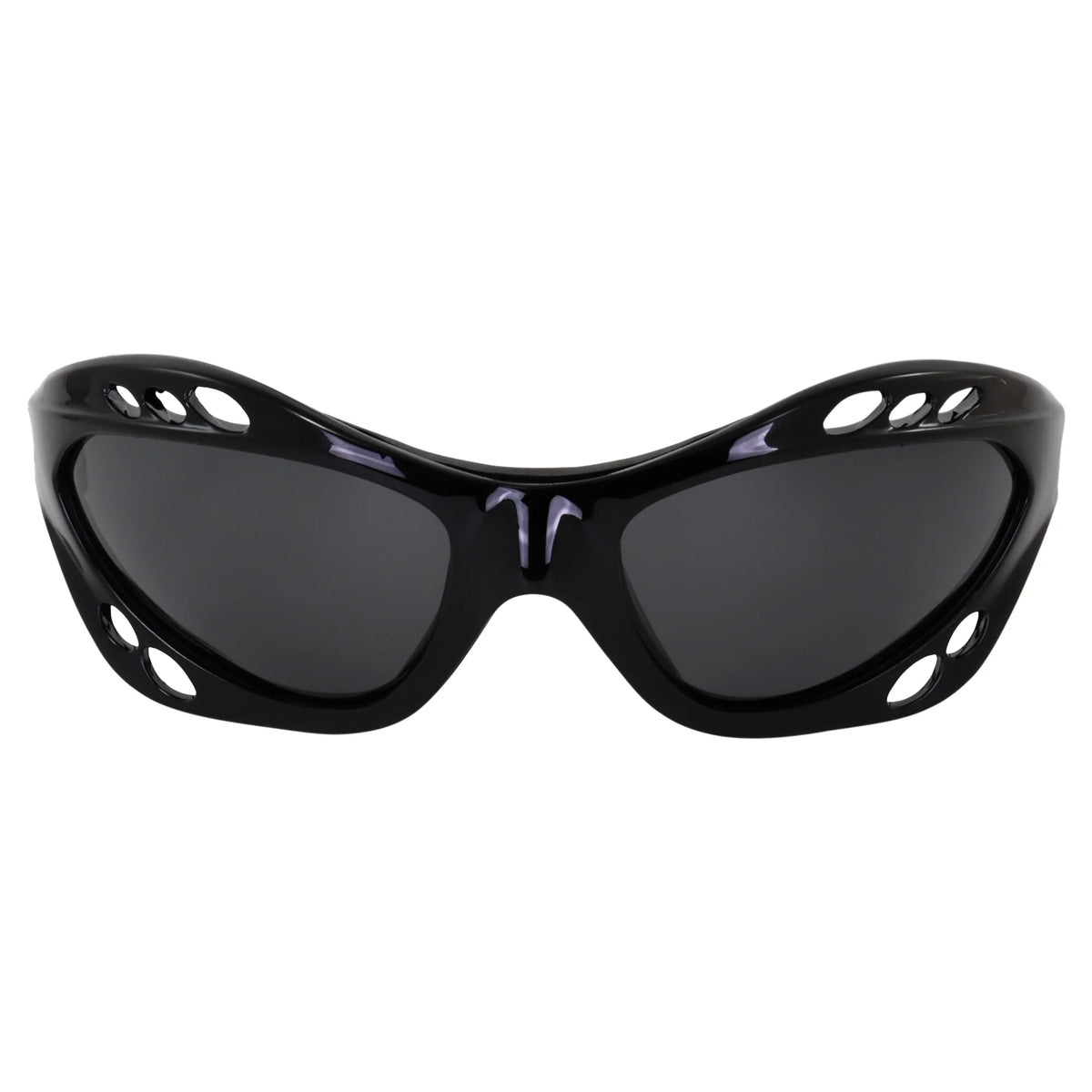 3 Pairs Padded Polarized Sunglasses with Strap, Silver & Black Frames with Smoke Lens & Black Frame with Purple Mirror Lens N847005