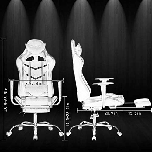 Ergonomic PU Leather Office Chair with Footrest Y49718