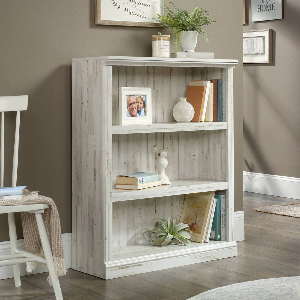 White Plank 3-Shelf Bookcase N3794