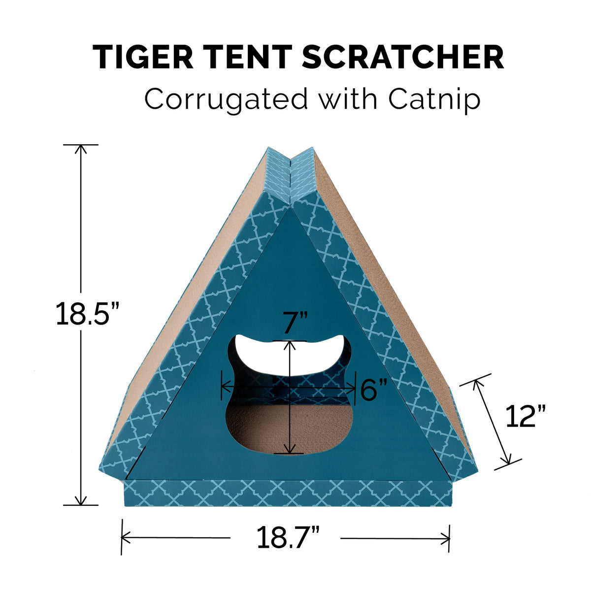 Corrugated Cat Scratcher House with Catnip L684191