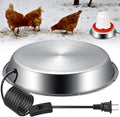 12 Inch 5 Gallons Poultry Drinker Heater Base with Thermostat and Power Cord Y353859