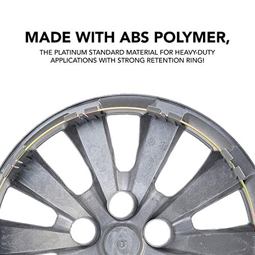 16-Inch Matte Black Wheel Covers (Set of 4) Y261